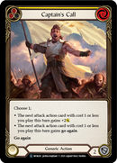 Captain's Call (Yellow) (Rainbow Foil) [U-MON261-RF] Unlimited Rainbow Foil
