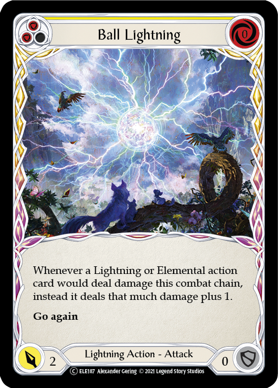 Ball Lightning (Yellow) [U-ELE187] Unlimited Rainbow Foil