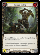 Savage Swing (Yellow) [WTR021-C] Alpha Print Rainbow Foil