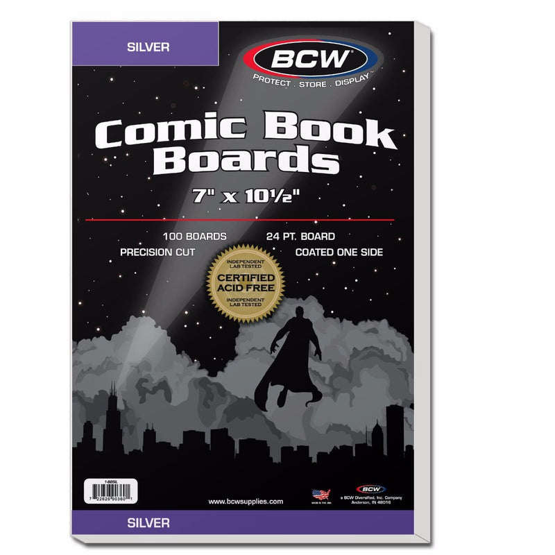 BCW Silver Comic Book Backing Boards