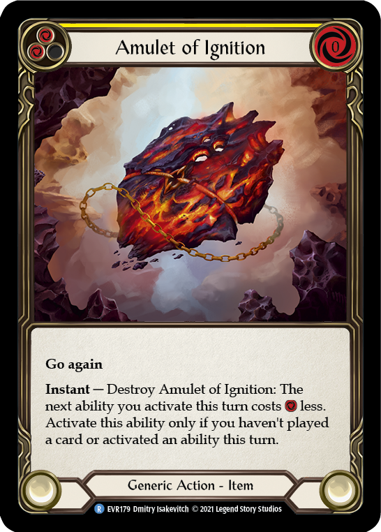 Amulet of Ignition [EVR179] (Everfest)  1st Edition Cold Foil