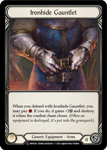 Ironhide Gauntlet (Rainbow Foil) [U-MON243-RF] Unlimited Rainbow Foil
