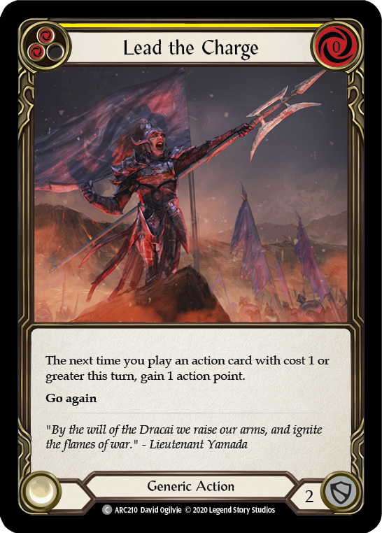 Lead the Charge (Yellow) [ARC210] Unlimited Edition Rainbow Foil