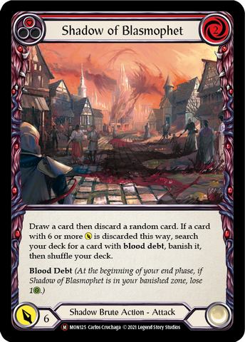 Shadow of Blasmophet (Rainbow Foil) [U-MON125-RF] Unlimited Rainbow Foil