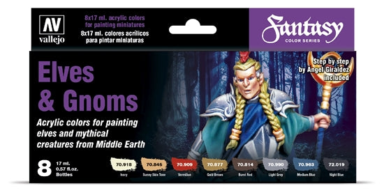 Vallejo Fantasy Color Series - Elves & Gnomes - VAL70242