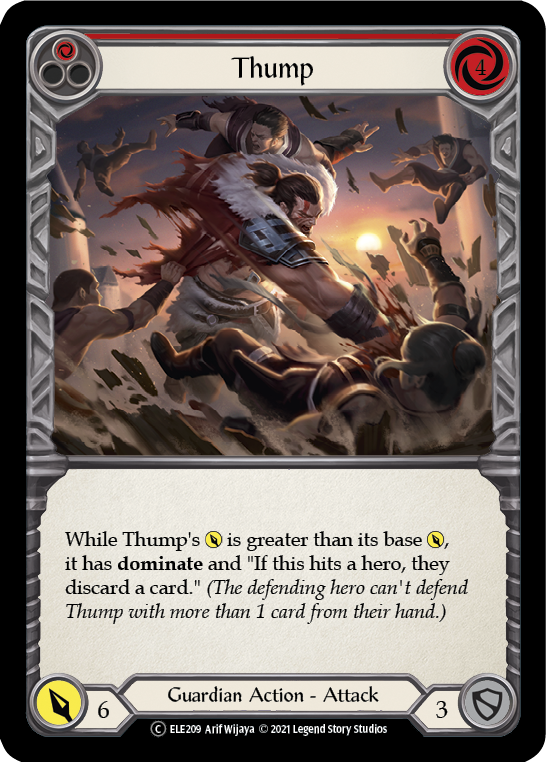 Thump (Red) [U-ELE209] Unlimited Rainbow Foil