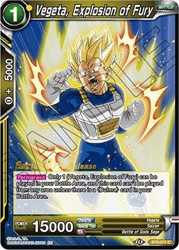 Vegeta, Explosion of Fury (Malicious Machinations) [BT8-071_PR]