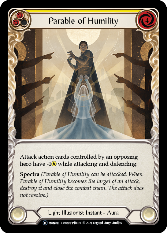 Parable of Humility (Rainbow Foil) [U-MON011-RF] Unlimited Rainbow Foil