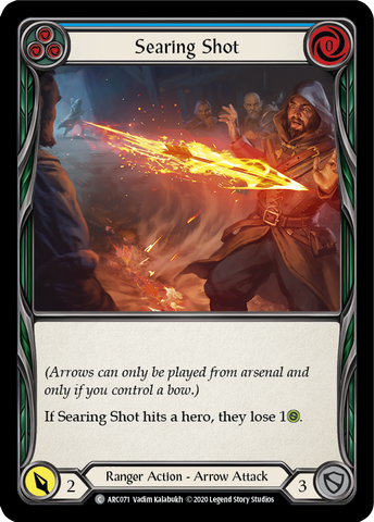 Searing Shot (Blue) [ARC071] Unlimited Edition Rainbow Foil
