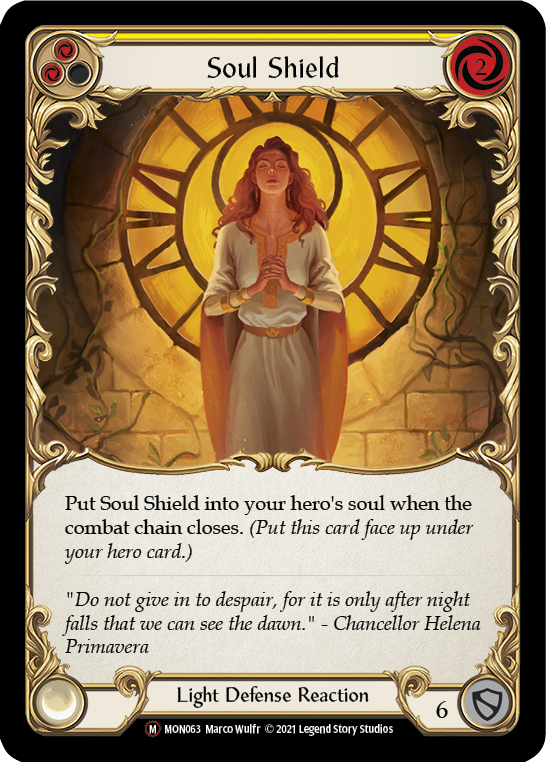 Soul Shield (Rainbow Foil) [U-MON063-RF] Unlimited Rainbow Foil