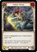 Valiant Thrust (Red) (Rainbow Foil) [U-MON039-RF] Unlimited Rainbow Foil