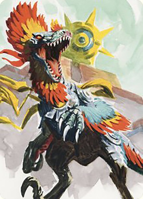 Pantlaza, Sun-Favored Art Card [The Lost Caverns of Ixalan Art Series]