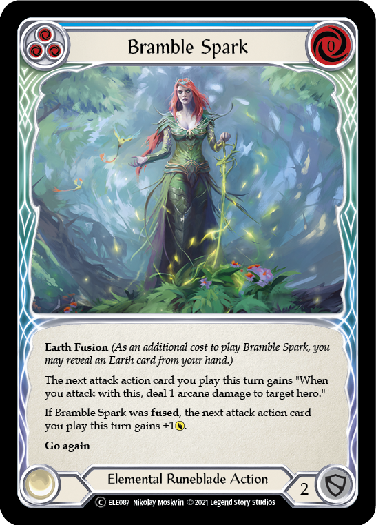 Bramble Spark (Blue) [U-ELE087] Unlimited Rainbow Foil