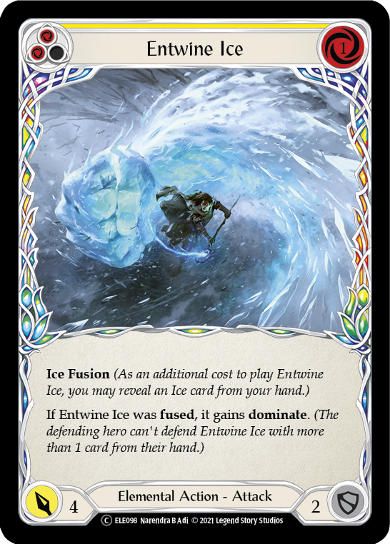 Entwine Ice (Yellow) [U-ELE098] Unlimited Rainbow Foil