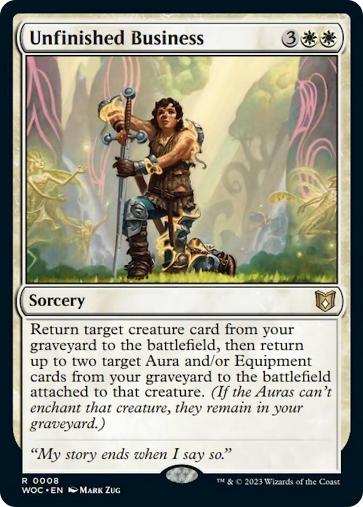 Unfinished Business [Wilds of Eldraine Commander]