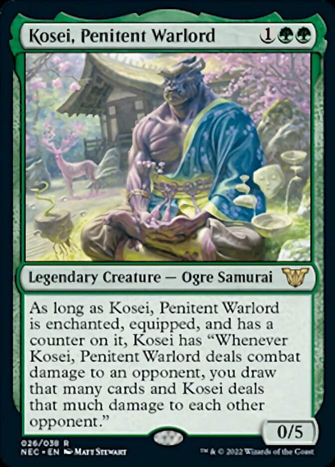 Kosei, Penitent Warlord [Kamigawa: Neon Dynasty Commander]