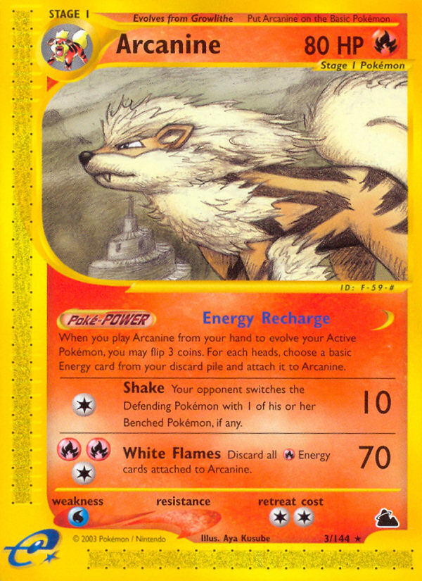 Arcanine (3/144) [Skyridge]