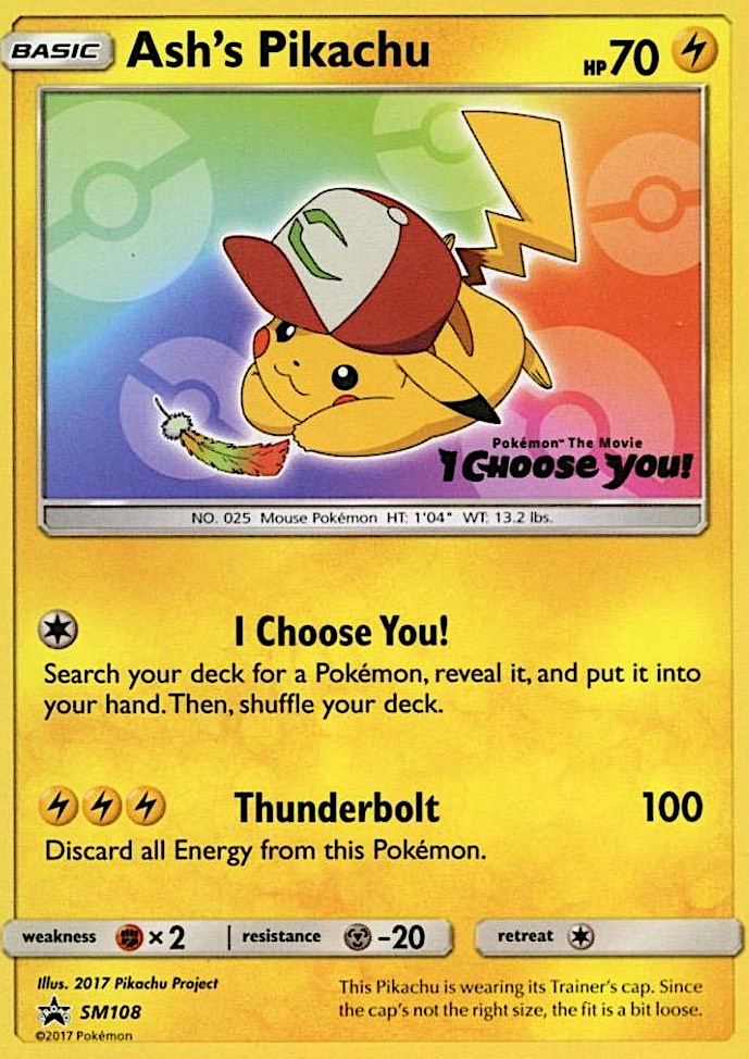 Ash's Pikachu (SM108) [Sun & Moon: Black Star Promos]