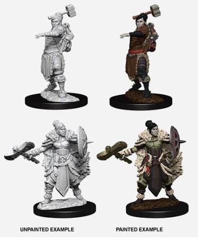 Nolzur's Marvelous Miniatures:  Female Half-Orc Barbarian