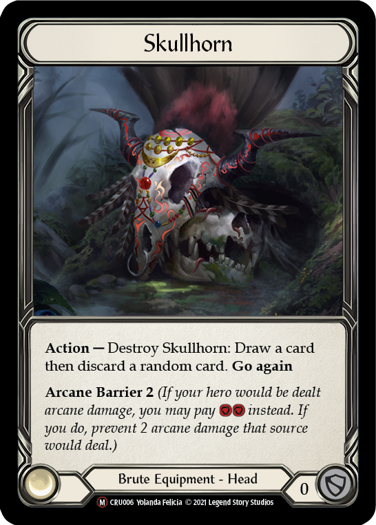 Skullhorn (Rainbow Foil) [CRU006-RF] Unlimited Rainbow Foil
