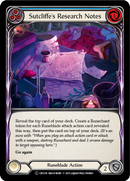 Sutcliffe's Research Notes (Blue) (Rainbow Foil) [CRU156-RF] Unlimited Rainbow Foil