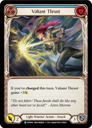 Valiant Thrust (Blue) (Rainbow Foil) [MON041-RF] 1st Edition Rainbow Foil