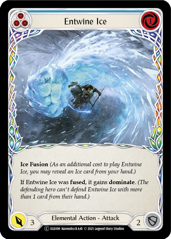 Entwine Ice (Blue) [U-ELE099] Unlimited Rainbow Foil