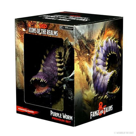 Icons of the Realms: Fangs & Talons - Purple Worm - Premium Set