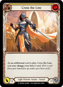 Cross the Line (Yellow) (Rainbow Foil) [U-MON046-RF] Unlimited Rainbow Foil