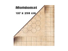 Battlemat Mondomat Reversible 1" Hex & Square 54" x 102"