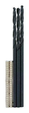 Primal Horizon Magnets - 1/16" x 1/32" Magnets + Drill Bits Combo Pack