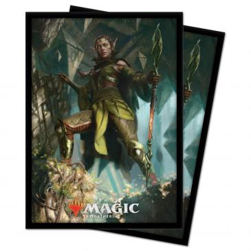 Ultra Pro - Zendikar Rising: Standard Deck Protector sleeves 100ct for Magic: The Gathering Nissa of Shadowed Boughs