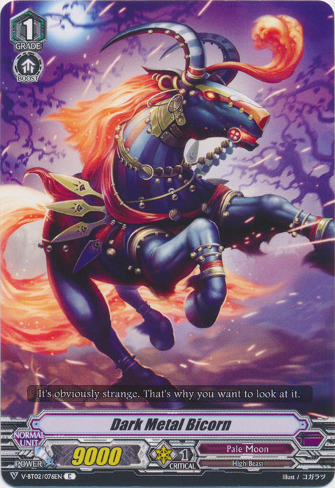 Dark Metal Bicorn - V-BT02/076EN - C