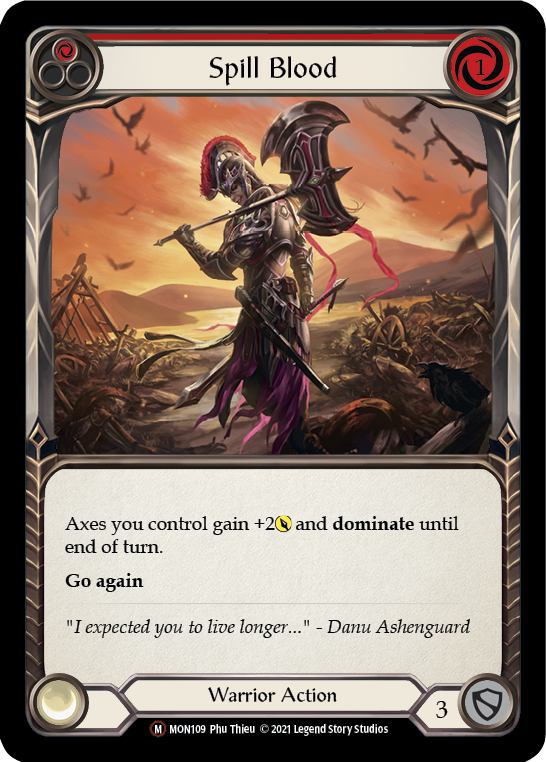 Spill Blood (Rainbow Foil) [U-MON109-RF] Unlimited Rainbow Foil