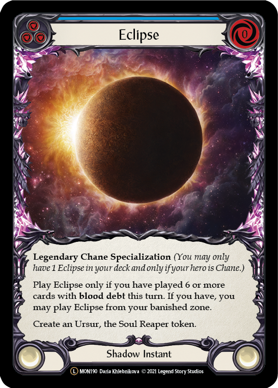 Eclipse (Rainbow Foil) [U-MON190-RF] Unlimited Rainbow Foil