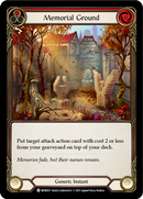 Memorial Ground (Red) (Rainbow Foil) [MON303-RF] 1st Edition Rainbow Foil