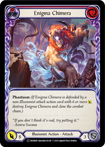 Enigma Chimera (Red) (Rainbow Foil) [U-MON098-RF] Unlimited Rainbow Foil