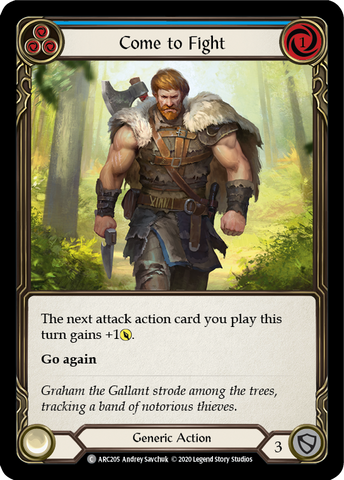 Come to Fight (Blue) [ARC205] Unlimited Edition Rainbow Foil