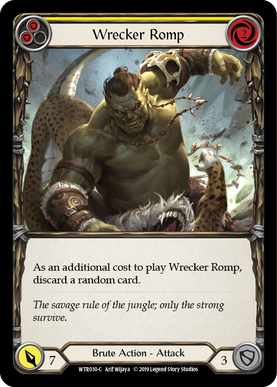 Wrecker Romp (Yellow) [WTR030-C] Alpha Print Rainbow Foil