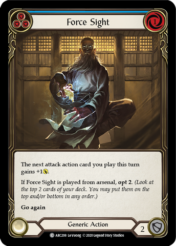 Force Sight (Blue) [ARC208] Unlimited Edition Rainbow Foil