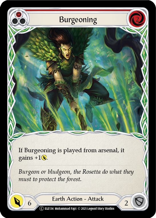 Burgeoning (Red) [U-ELE134] Unlimited Rainbow Foil