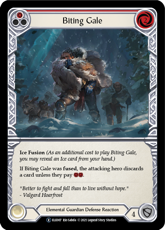 Biting Gale (Red) [U-ELE007] Unlimited Rainbow Foil
