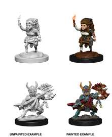 Nolzur's Marvelous Miniatures: Halfling Female Fighter