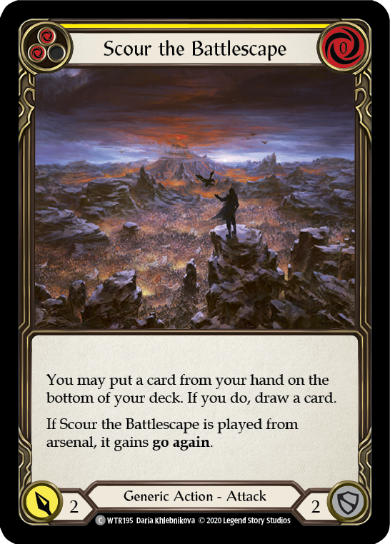 Scour the Battlescape (Yellow) [U-WTR195] (Welcome to Rathe Unlimited)  Unlimited Normal