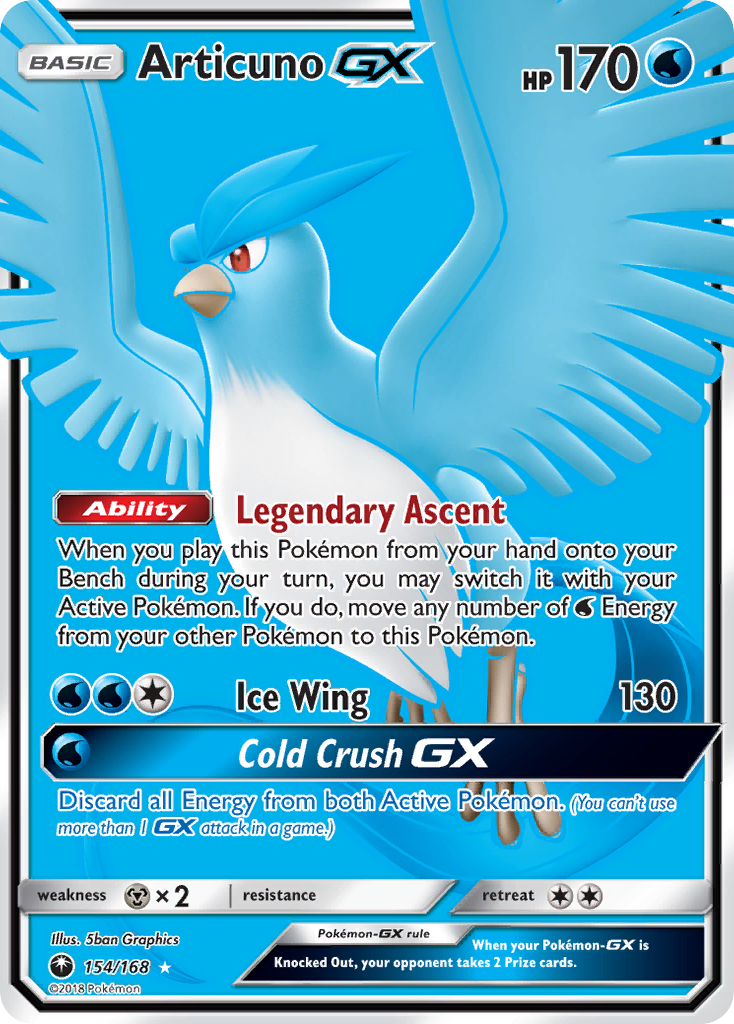 Articuno GX (154/168) [Sun & Moon: Celestial Storm]