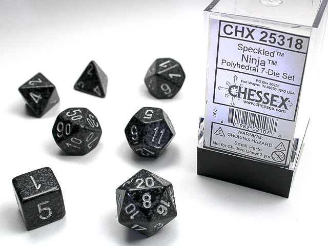 7 Speckled Ninja Polyhedral Dice Set - CHX25318