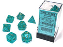 Borealis Luminary Teal/Gold  Polyhedral 7-Die Set CHX27585