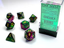 Gemini Green-Purple/Gold Polyhedral 7-Die Set CHX26434